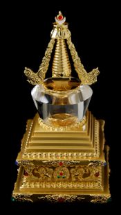 水晶鍍金舍利塔(小)