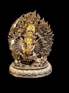 大威德金剛 古銅色